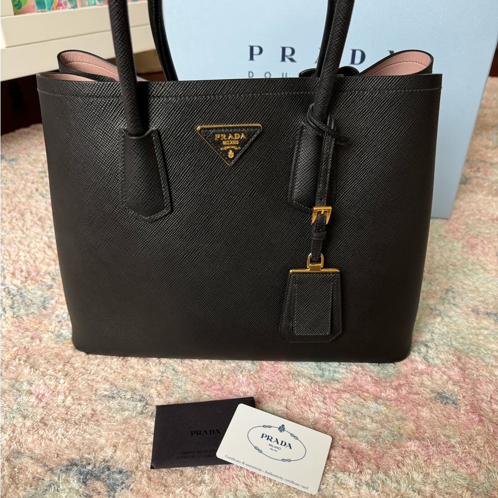 Prada medium double saffiano bag